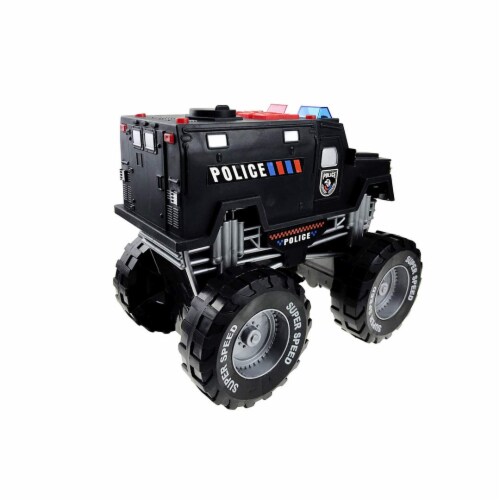 Monster Truck Police Car Toy with Lights and Siren with Sound for