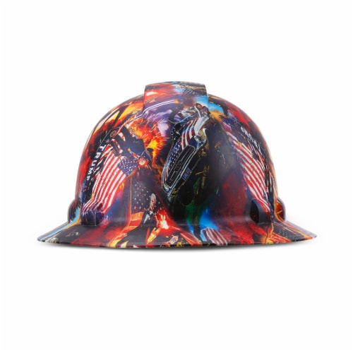AcerPal 1PD1WH6M Full Brim Customized Pyramex Action Trump Maga Design Hard Hat 1 Piece QFC