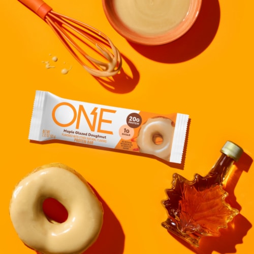 ONE Maple Glazed Doughnut Flavored Protein Bars Perspective: top