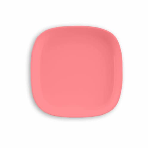 TarHong Square Wheat Poly Propylene Plates - Coral Perspective: top