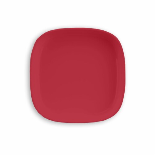 TarHong Square Wheat Poly Propylene Plates - Red Perspective: top