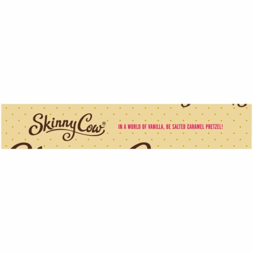 Skinny Cow Simply Amazing Salted Caramel Pretzel Low Fat Ice Cream Bars Perspective: top