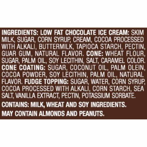 Skinny Cow® Chocolate Fudge Ice Cream Cones Perspective: top