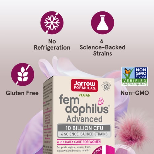 Jarrow Formulas® Fem Dophilus® Advanced Probiotic Capsules Perspective: top