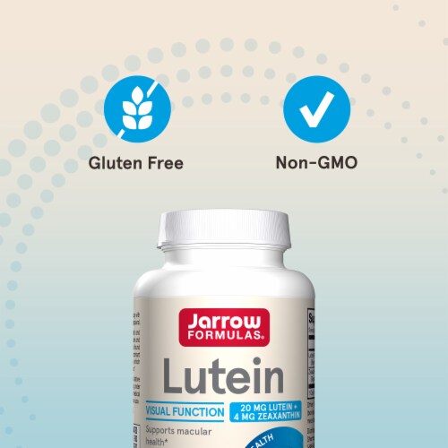 Jarrow Formulas® Lutein with Zeaxanthin Softgels Perspective: top