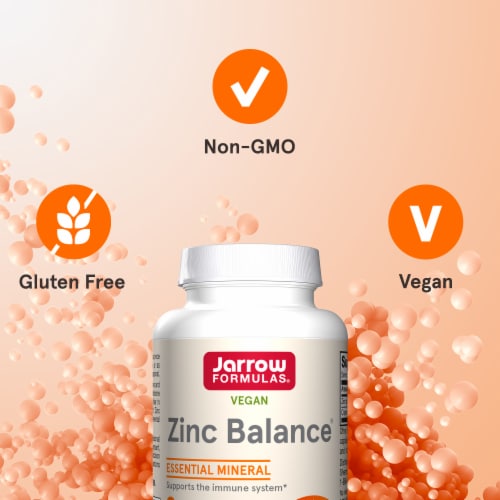 Jarrow Formulas® Zinc Balance® Capsules 15 mg Perspective: top
