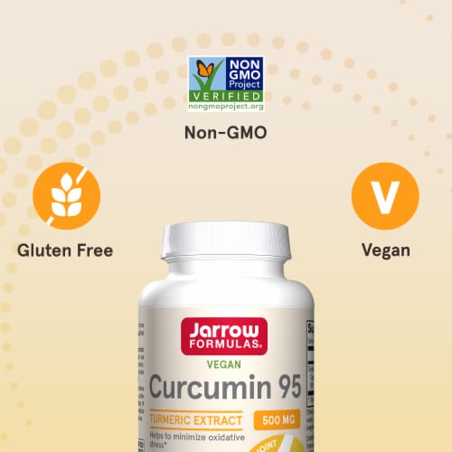 Jarrow Formulas® Curcumin Turmeric Extract Capsules Perspective: top