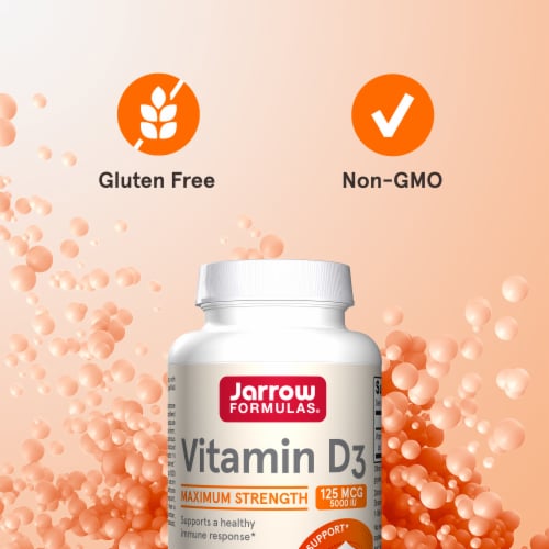 Jarrow Formulas® Maximum Strength Vitamin D Softgels Perspective: top
