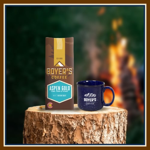 Boyer's Coffee® Aspen Gold™ Medium Roast Ground Coffee Perspective: top