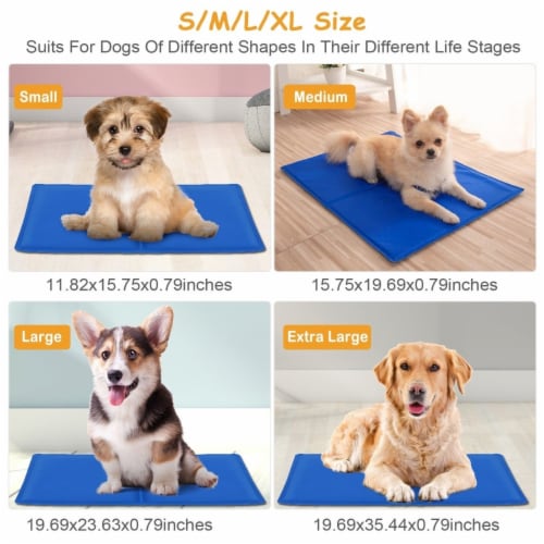 Pet Dog Cooling Mat Pressure Activated Gel Self Cooling Mat Pad Pet Cooling Bed Mats Portabl 1 unit Smith s Food and Drug