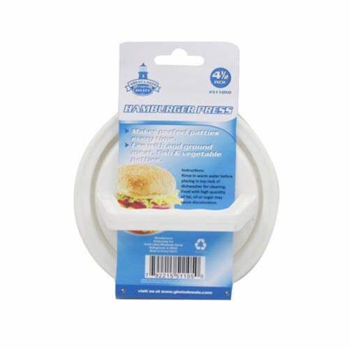 4.5 Hamburger Press Grill Accessories Set Press Beef Fish Burger Bbq Patty Maker Perspective: top
