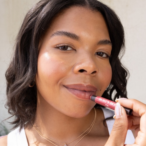 Burt's Bees Moisturizing Caramel Lip Shimmer Perspective: top