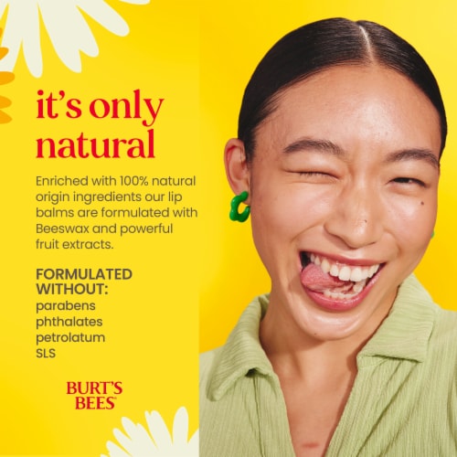 Burt's Bees Moisturizing Mango Lip Balm Perspective: top