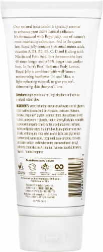 Burt's Bees Radiance Body Lotion Perspective: top