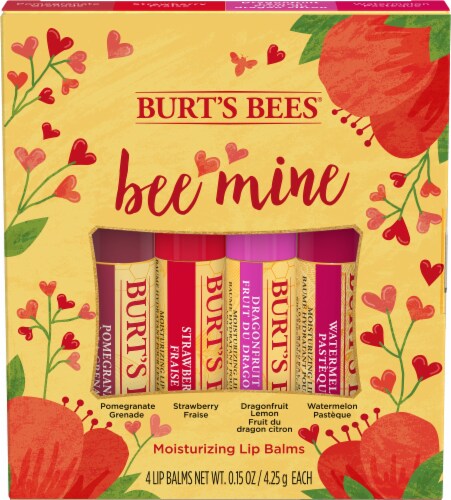 Burt's Bees Bee Mine Lip Balm Gift Set Perspective: top