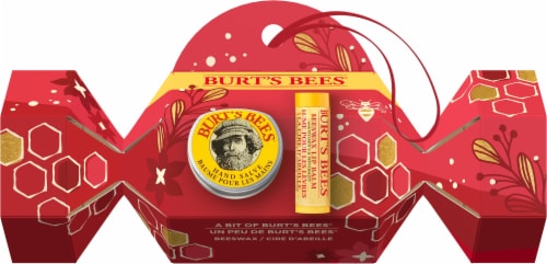 Burt's Bees A Bit of Burt's Bees Hand Salve and Lip Balm Holiday Classic Gift Set Perspective: top