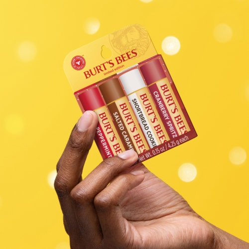 Burts Bees Festive Fix Moisturizing Lip Balm Gift Set Perspective: top