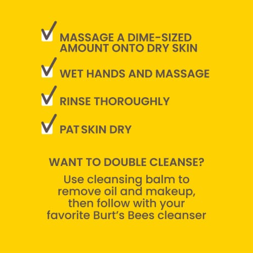 Burt's Bees Fermented Honey Facial Cleansing Balm Perspective: top