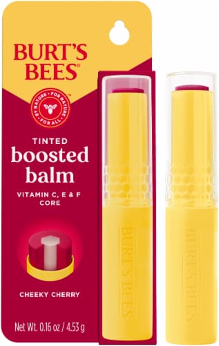 Burt's Bees® Tinted Boosted Lip Balm - Cheeky Cherry Perspective: top