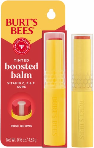 Burt's Bees® Tinted Boosted Lip Balm - Rose Knows Perspective: top