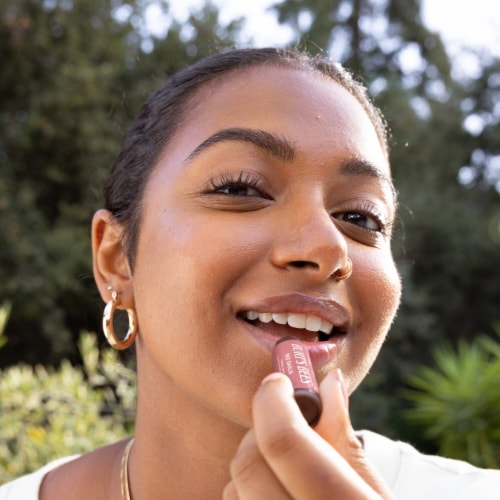 Burt's Bees Rose Tinted Lip Balm Perspective: top