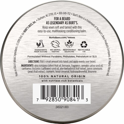 Burts Bees Conditioning Aloe and Hemp Beard Balm for Men Perspective: top