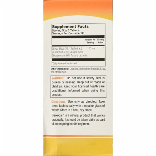 Body Gold Ginkoba Brain Formula Tablets Perspective: top