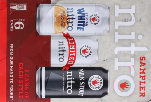 Left Hand Brewing Co. Nitro Sampler Perspective: top