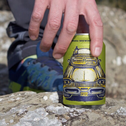 NoDa Brewing Comapny® Hop Drop 'N Roll™ IPA Craft Beer Perspective: top