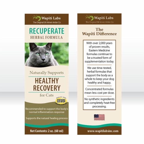 Wapiti Labs Cat Recuperate - Naturally Supports Occasional Inflammation Perspective: top