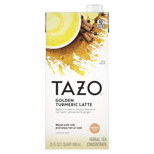 Tazo® Golden Turmeric Latte Herbal Tea Concentrate Perspective: top