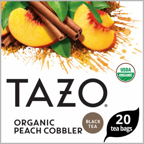 Tazo Organic Peach Cobbler Black Tea Perspective: top