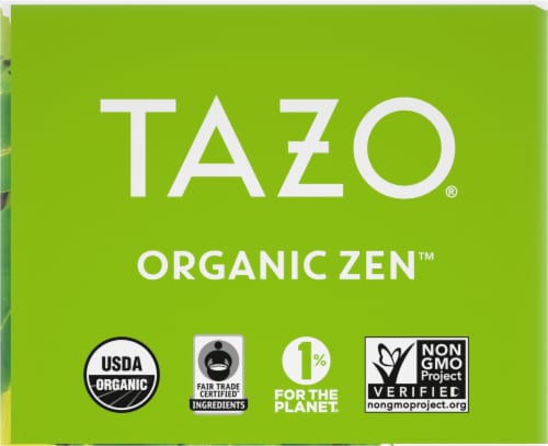Tazo® Organic Zen™ Green Tea Bags Perspective: top
