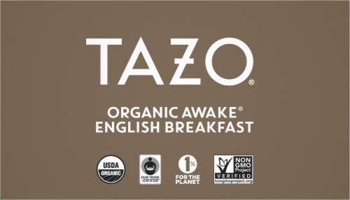 Tazo® Organic Awake® English Breakfast Tea Bags Perspective: top