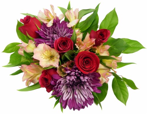 The Queen's Flowers Masterpiece Rose Bouquet Perspective: top