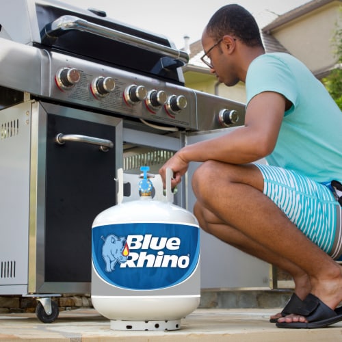 Blue Rhino® No Exchange Propane Tank Perspective: top