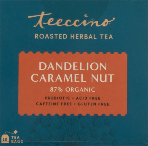 Teeccino® Dandelion Caramel Nut Tee Bags Perspective: top