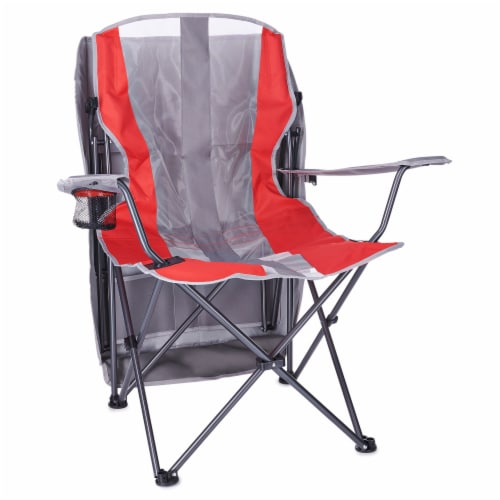 Kelsyus Premium Foldable Camping Lawn Chair with Canopy and Cup