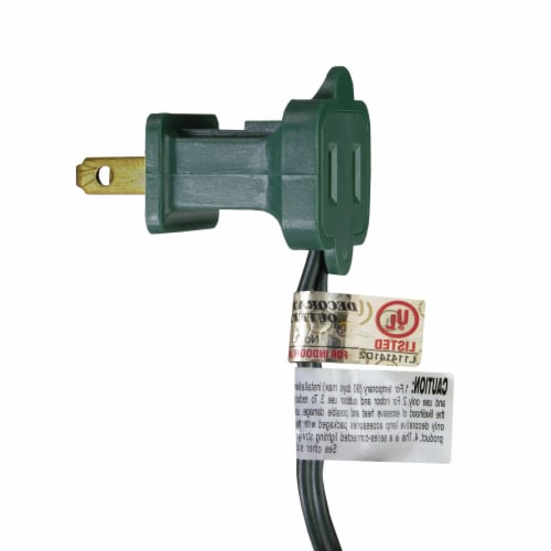 GKI/Bethlehem Lighting 100-Count Clear Perm-O-Snap Mini Christmas Light Set, 49.3ft Green Perspective: top