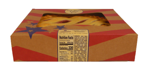 Legendary Bakery Red White and Blue Fruit Pie Perspective: top