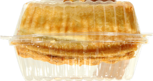 Strawberry Rhubarb Pie Slice Perspective: top