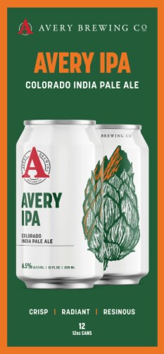 Avery India Pale Ale Craft Beer Cans Perspective: top