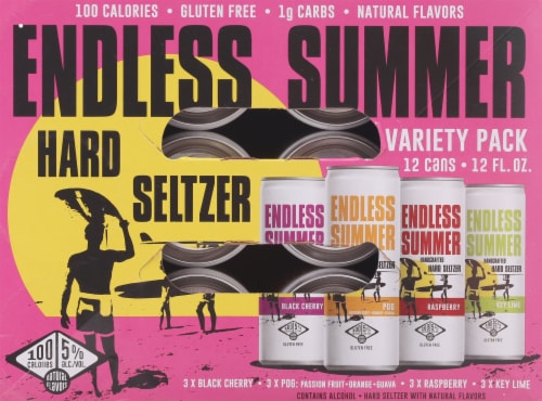 Endless Summer Hard Seltzer Variety Pack Perspective: top