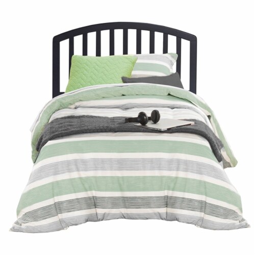 Hillsdale Carolina Headboard - Twin - w/Rails - Black Perspective: top