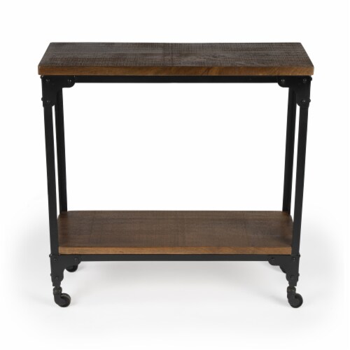 Butler Specialty Mountain Lodge Console Table in Burnt Umber Perspective: top
