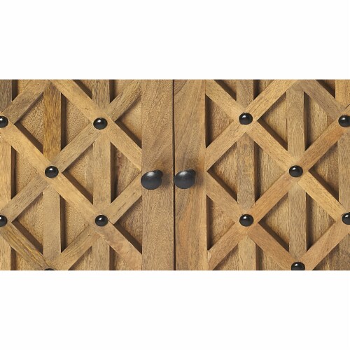 Butler Specialty Company, Corona Mango Wood Console Cabinet, Light Brown Perspective: top