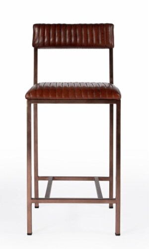 Butler Houston 24  Leather Counter Stool Perspective: top