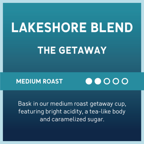 Caribou Coffee® Lakeshore Blend Medium Roast Ground Coffee Perspective: top
