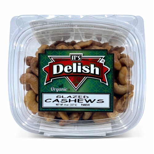 It's Delish® Organic Glazed Cashews Tub Perspective: top