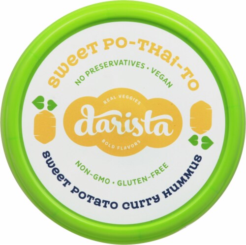 Darista Sweet Po-Thai-To Curry Hummus Perspective: top